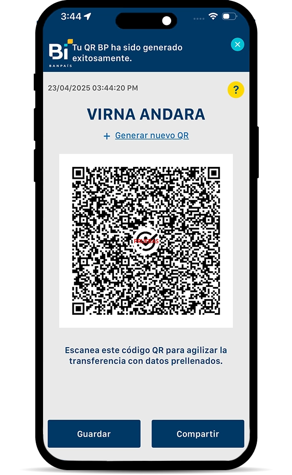 Pantalla QR carrusel paso 5