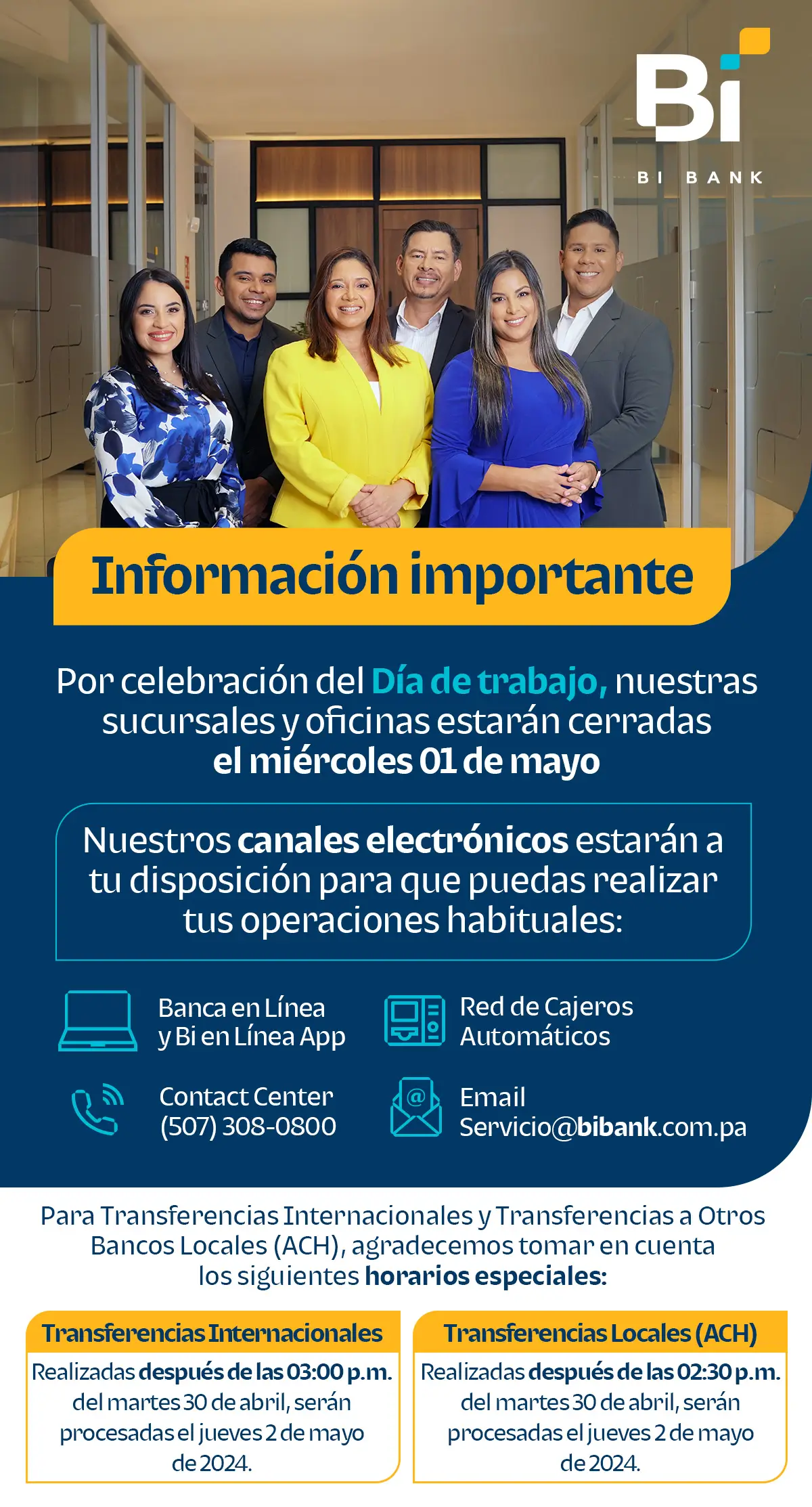 Dia del trabajo Bibank