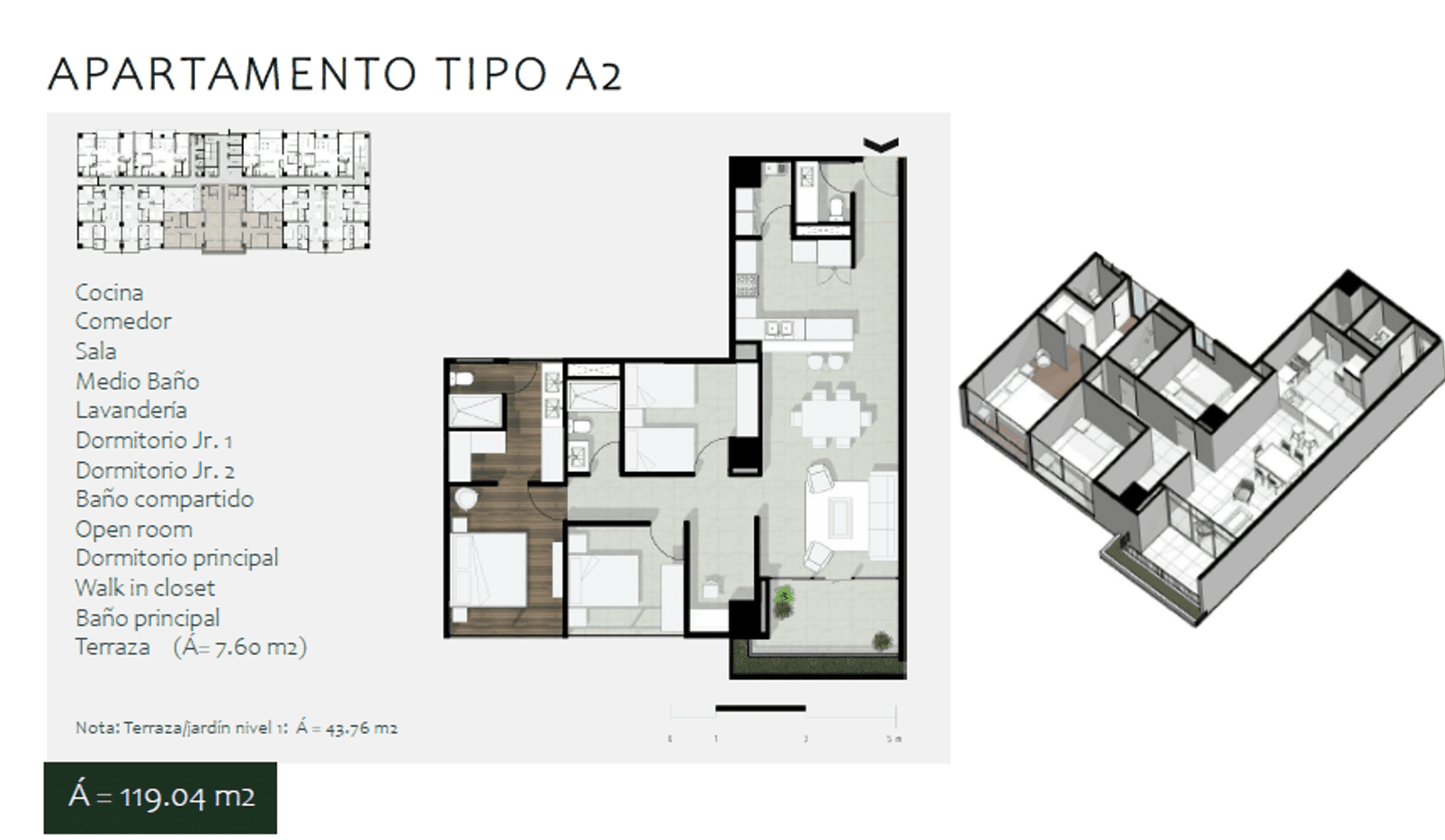 APARTAMENTO TIPO A2 APARTAMENTO TIPO A2