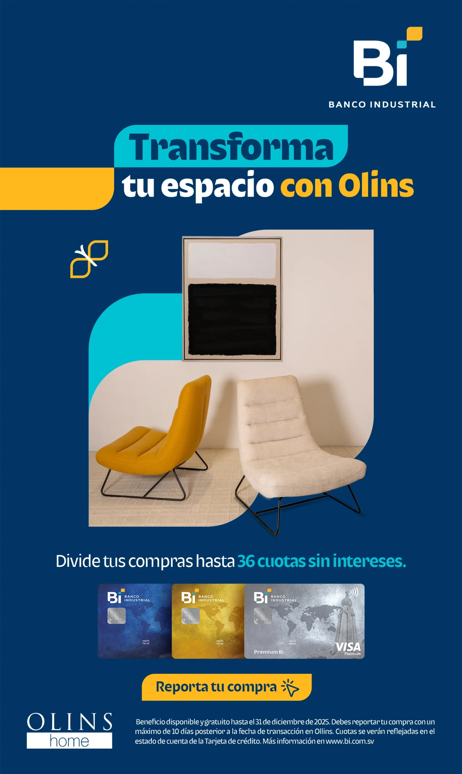 Transforma tu espacio con Olins